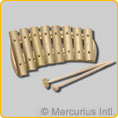 Auris Glockenspiel diatonisch - gerundet - 8 T�ne