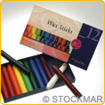 Mercurius Wachsmalstifte - 12 Farben