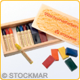 Stockmar Wachsmalstifte - 8 Stifte + 8 Bl�cke im Holzk�stchen